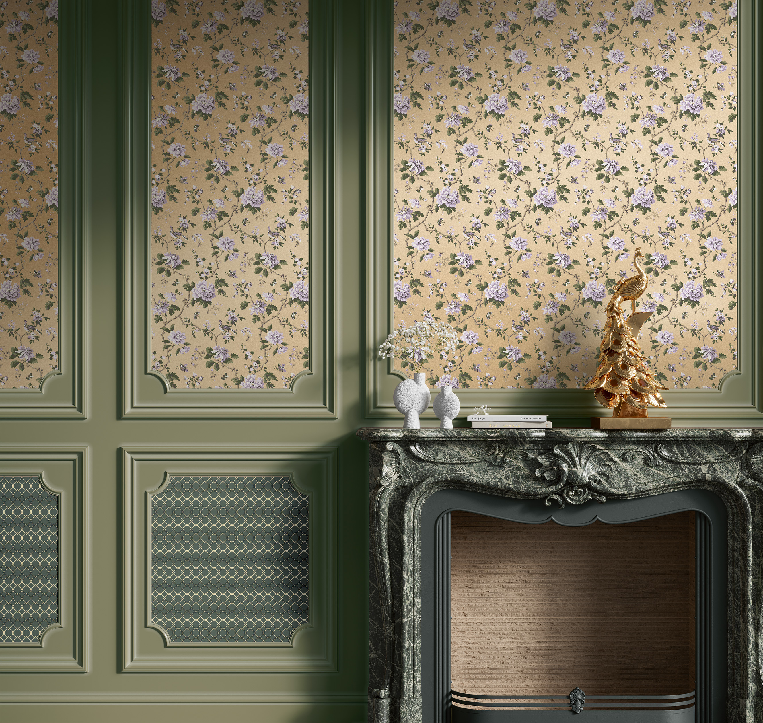 Обои Loymina Шелковый путь SLK4 005 10,05×1 фото в интерьере